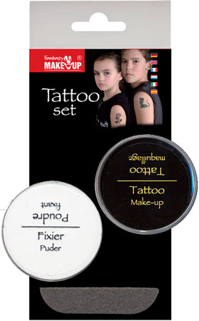 FANTASY Tattoo-Make Up + Fixier-Puder Set