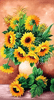 Malen nach Zahlen Bild Sonnenblumen in einer Vase - WD2334 von Artibalta