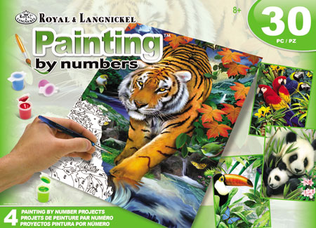 Malen nach Zahlen Bild Exotische Tiere des Dschungels - AVS-PBN209 von Royal Langnickel