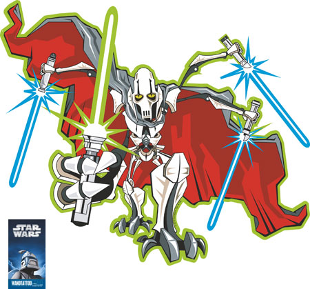 Star Wars General Grievous Comic Style