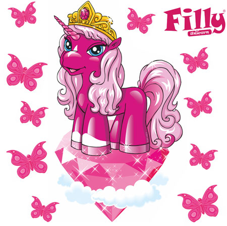 Filly Unicorn Beauty Zara mit Kristall 11-teilig