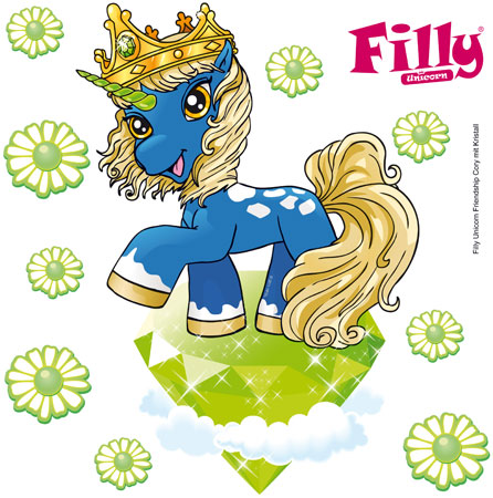 Filly Unicorn Friendship Cory mit Kristall 10-teilig