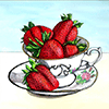 Malen nach Zahlen Bild Erdbeeren in der Tasse - AZ-1439 von Artibalta