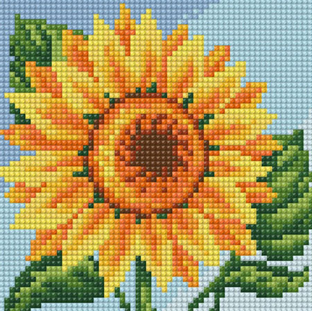Malen nach Zahlen Bild Bunte Sonnenblume - AZ-1635 von Artibalta