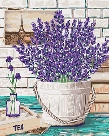 Malen nach Zahlen Bild Lavendel-Aroma - B080 von Artibalta
