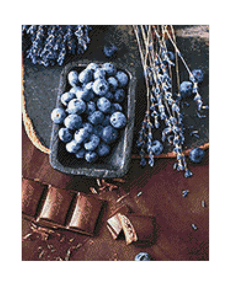 Malen nach Zahlen Bild Blaubeeren und Schokolade - WD046 von Artibalta