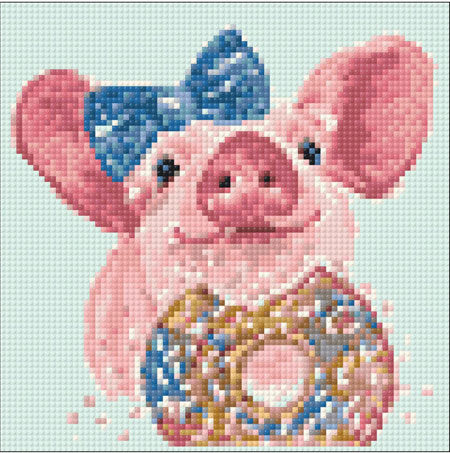 Malen nach Zahlen Bild Süßes Schweinchen - WD295 von Artibalta