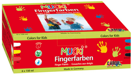 Mucki Fingerfarben 6er-Set