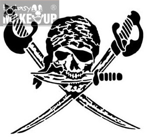 Tattoo-Set Pirat/Totenkopf
