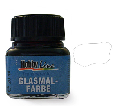 Glasmalfarbe, transp., kunstharzbasis, Farblos Gl. 20 ml
