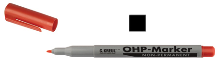 OHP-Marker non-permanent medium Schwarz
