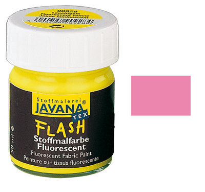 Stoffmalfarbe Flash Leuchtrosa  Gl. 50 ml