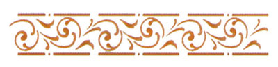 Selbstklebende Schablone Klassisch 11 x 70 cm