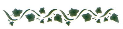 Selbstklebende Schablone Efeu 11 x 70 cm