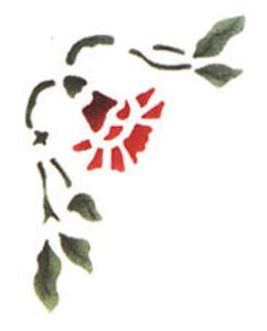 Selbstklebende Schablone Nelke 18 x 24 cm