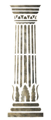 Selbstklebende Schablone Sule 1, 18 x 50 cm
