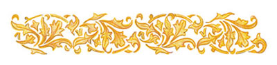 Selbstklebende Schablone Bltter 11 x 70 cm
