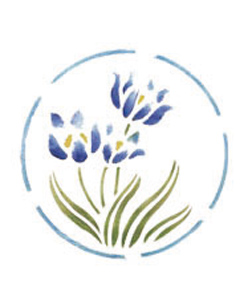 Selbstklebende Schablone Blaustern 18 x 24 cm