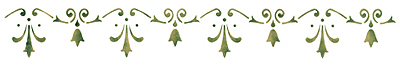 Selbstklebende Schablone Schmucklilien 11 x 70 cm