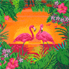 Malen nach Zahlen Bild Stolze Flamingos - CAK-A117M von Craft Buddy