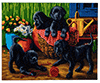 Malen nach Zahlen Bild Schwarze Labrador Welpen - CAK-A58 von Craft Buddy