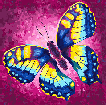 Malen nach Zahlen Bild Kleiner Schmetterling - PBN3030C von Craft Buddy