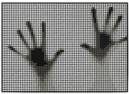 Malen nach Zahlen Bild DOT ON ART - Hände - black_white-hands-XL von Dot On