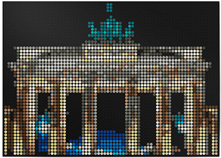 Malen nach Zahlen Bild DOT ON ART - Berlin - city-berlin-XL von Dot On