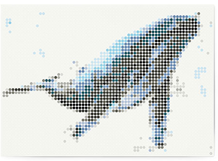 Malen nach Zahlen Bild DOT ON ART - Wal - sea-whale-XL von Dot On