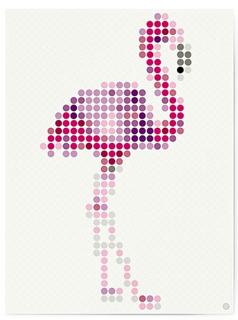 Malen nach Zahlen Bild DOT ON ART - Flamingo - trend-flamingo-L von Dot On
