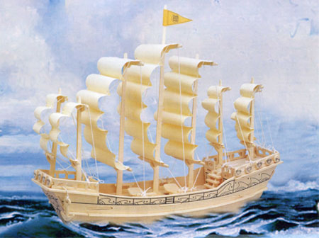 Holzbausatz Segelschiff