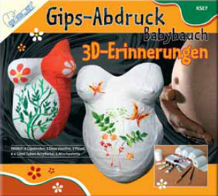 3D Erinnerungen Gips-Abdruck Babybauch