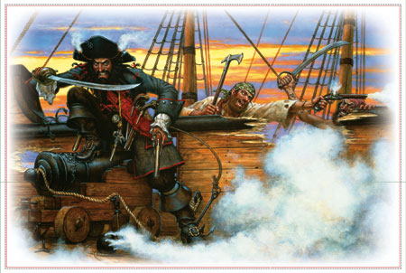 Piraten Wandbild