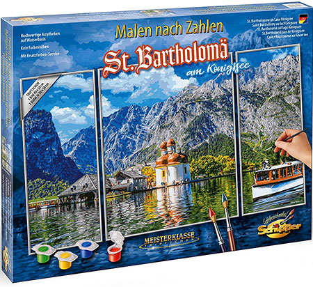 Malen nach Zahlen Bild St. Bartholomä am Königssee - 609260841 von Schipper