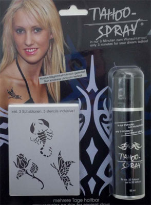Tattoo-Spray-Set, weiblich