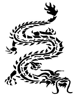 Tattooschablone - Chinesischer Drache