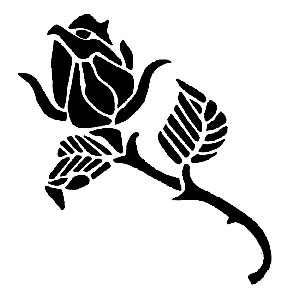 Tattooschablone  - Rose