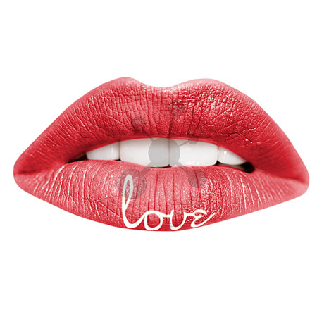 Lippentattoo Rot Love