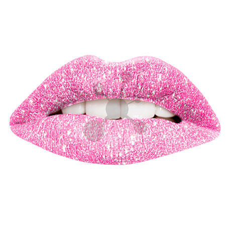 Lippentattoo Glitter Pink