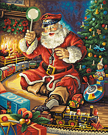 Malen nach Zahlen Bild Weihnachtsbild 2013 - 609300631 von Schipper
