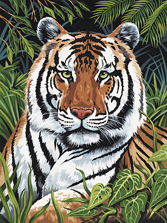 Malen nach Zahlen Bild Tiger im Versteck - PJS75 von Sonstige