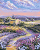 Malen nach Zahlen Bild Lavendel im Sonnenuntergang - A153 von Artibalta