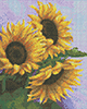 Malen nach Zahlen Bild Drei Sonnenblumen - AZ-1454 von Artibalta
