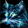 Malen nach Zahlen Bild Neon Katze - AZ-1709 von Artibalta