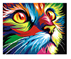 Malen nach Zahlen Bild Regenbogenfarbene Katze - S066 von Artibalta