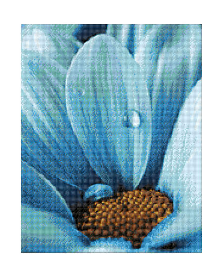 Malen nach Zahlen Bild Blaue Blüte - WD020 von Artibalta