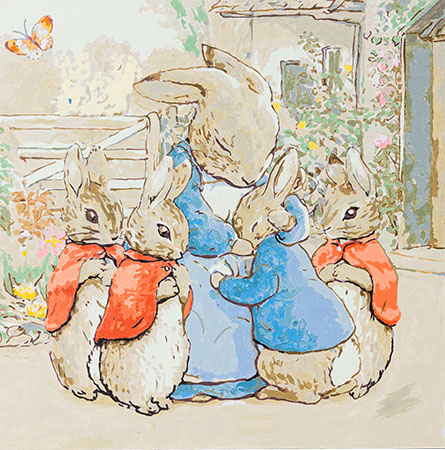 Malen nach Zahlen Bild Peter Rabbit ist zuhause  - PBN-PRBT04 von Craft Buddy