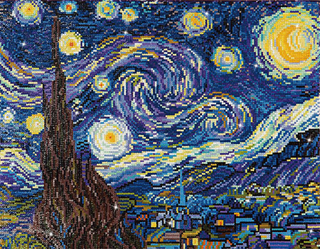 Malen nach Zahlen Bild Diamond Dotz - Starry Night, van Gogh - 2524084 von Diamond Dotz