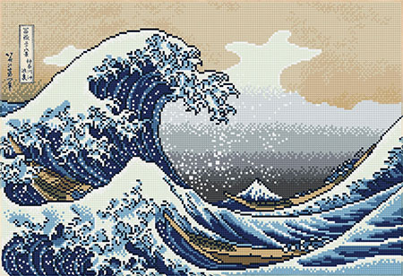 Malen nach Zahlen Bild Diamond Dotz - Die große Welle vor Kanagawa - 2592467 von Diamond Dotz