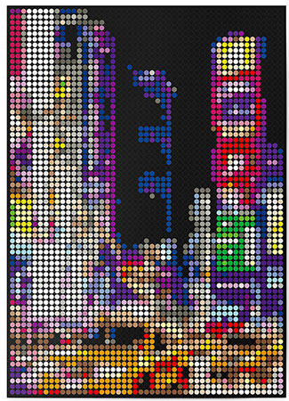 Malen nach Zahlen Bild DOT ON ART - New York - city-newyork-XL von Dot On
